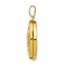14K Yellow Gold Lords Footprints Locket Pendant Jewelry 22.6mm x 13.8mm